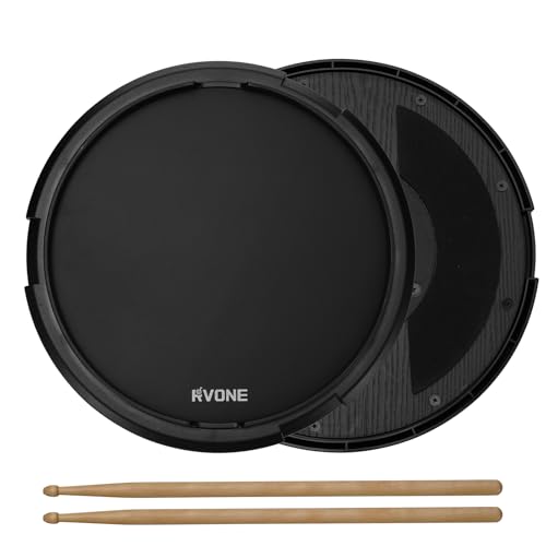 Practice Drum Pad 12 Inch with Built-in Steel Balls