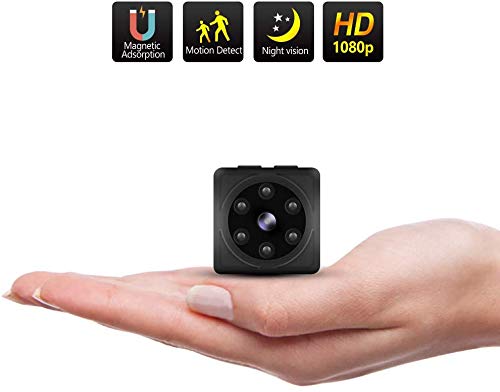 ODLICNO Mini cámara de Seguridad Cámara Oculta HD 1080P Mini Cámara Secreta Cámara de niñera Grabadora de Video en Interiores Activada por Movimiento/Visión Nocturna