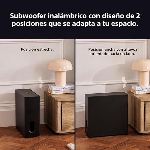 Sony BRAVIA Theatre Sub 7 Subwoofer inalámbrico, 100 W de Sonido con Graves Profundos, fácil configuración, Estilo de 2 vías, Funciona con Barras de Sonido y Altavoces Traseros - imagen 5