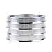 4pcs Aluminum Wheel Hubrings - 66.6mm OD to 57.1mm ID Hub Centric Hubcentric Ring