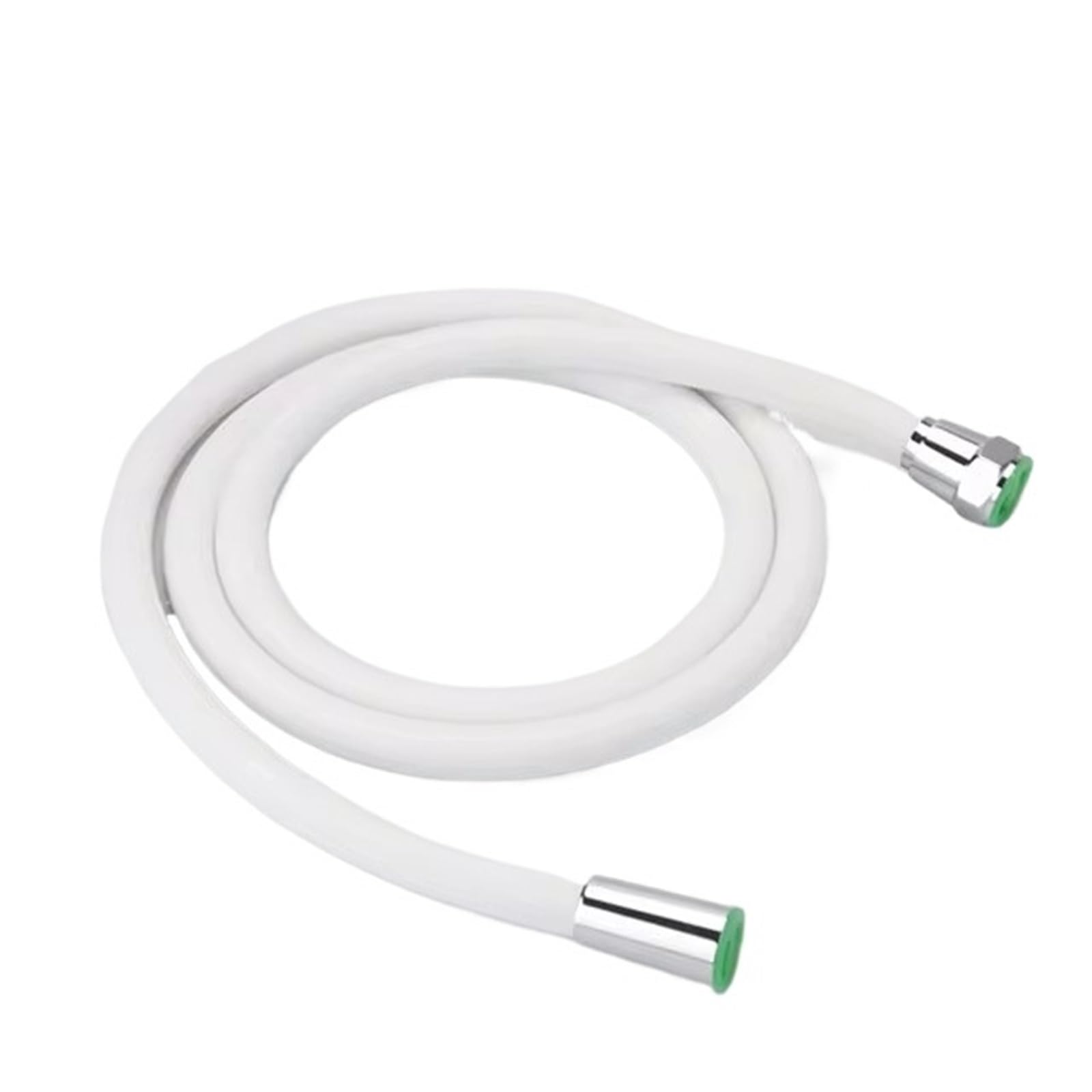 Silicone Flexible Shower Hose for Bathroom Head 1.5M 2M Bath Tube High Pressure Pipe Faucte Accessories for Bathroom Fittings(White,150CM)