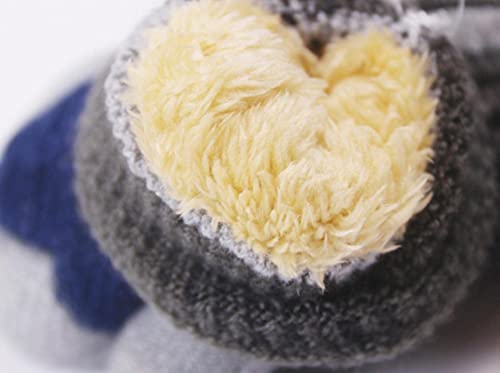 Toddler Kids Cute Knitted Mitten Winter Soft Warm Funny Fleece Lined Gloves Boy3