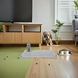 TOBBOMEY Dog Toilet Indoor with Pee Pad Holder and Potty Training Post, Washable Puppy Training Tray with Guide Column for Small to Large Dogs, Grey Pet Bathroom Litter Box 16.3 ×11.2 - Image 6