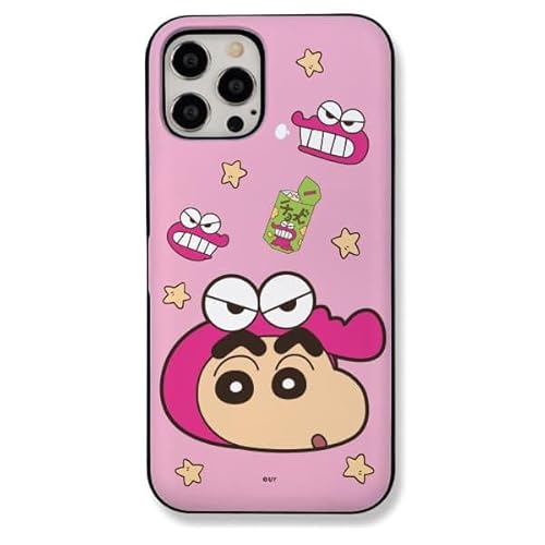 iPhone16 Pro 用 クレヨンしんちゃん マグネット カード 収納 ケース 【日本国内から発送】 CrayonShinchan Giant S1 Magnetic Card Case アイフォン 16 プロ 対応 TPU + PC キャラクター カ