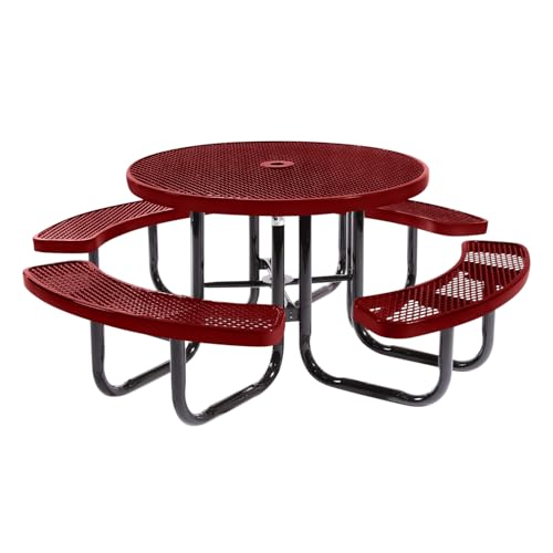 Heavy-Duty Portable Picnic Table with Umbrella Hole