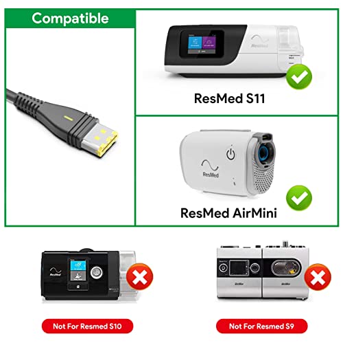 KFD DC 12V-24V Adapter Resmed AirSense 11 zubehör KFZ Netzteil Auto Ladekabel Ladegerät für AirSense 11 AutoSet Elite CPAP Machine AirMini Air11 65W Gleichstromkonverter S11 39205 Zigarettenanzuender