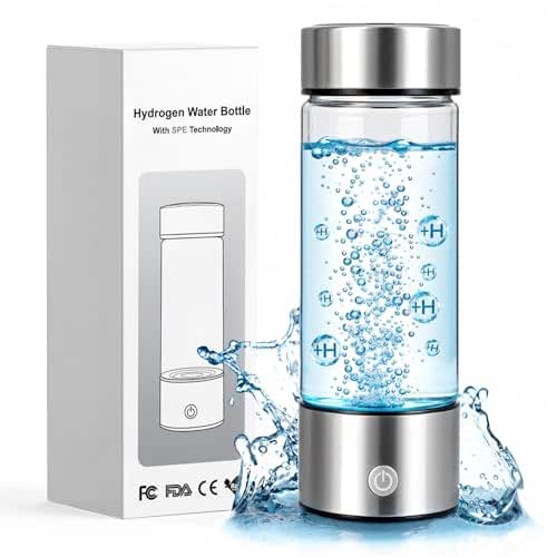 Hydrogen Water Bottle Generator, 2200PPB in 3 Minutes Portable Rechargeable