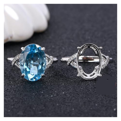 Material de plata S925 para anillo ovalado, ideal para regalos únicos 4