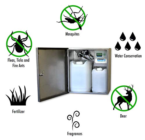 Sprinkler Magician Natural Mosquito Repellent Machine Dual Reservoir Stainless Steel #TOP6