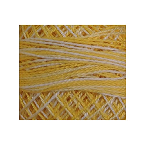 Valdani Perle Cotton Size ~12~ Embroidery Thread, 109 Yard Ball - M12 Sunny Spring Lights (Variegated) #TOP21
