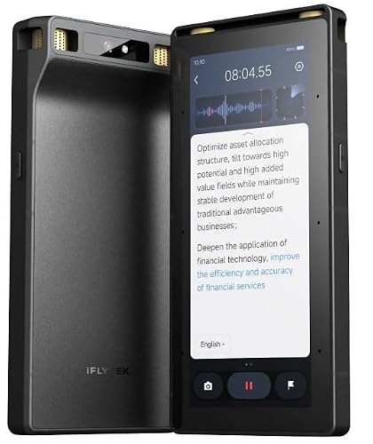 AI Voice Recorder, Digital Voice Recorder with Offline AI Transcription & Translation, Full Touchscreen Recorder Device for Meetings, Lectures, Interviews