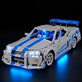 Lego-42210 2-Fast-2 Furious-Nissan-Skyline GT-R (R34) 車用ライト-LED照明キット レゴビルディングブロックモデルと互換性あり-モデルセットは含まれません