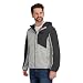Reebok Mens Full Zip Hooded Sweater Fleece Jacket, Grey, L