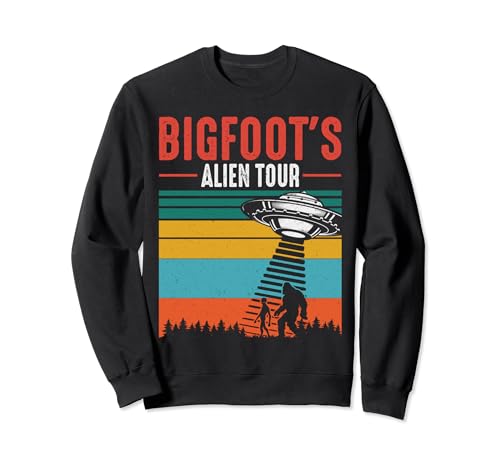 La gira alienígena de Bigfoot Vintage Sudadera