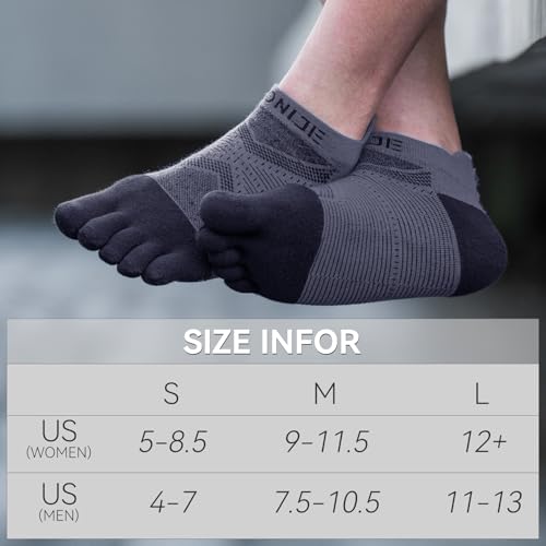 Image of Toe Socks Cool-max Running Socks for Men Women 3 Pairs Athletic Breathable Five Finger Socks