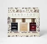 Sand + Fog Eau de Parfum Oil Discovery Set, 0.5 fl oz each, 3-Piece Collection, Jasmine & Cedarwood, Sweet Rose, Vanilla Reserve
