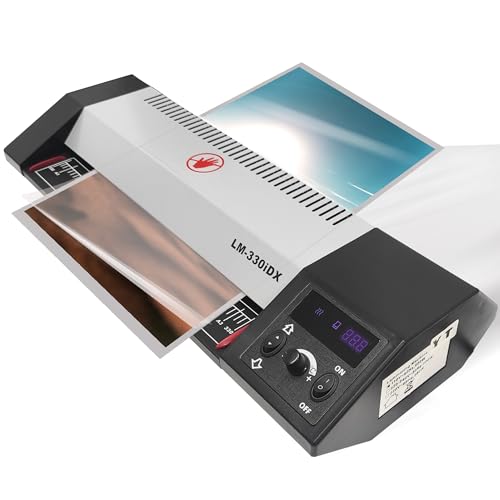 INTSUPERMAI A3 Laminator Machine Commercial 13inch High Temperature Hot Cold 4 Rolls Pouch Film Laminating Machine Laminator 110V