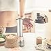Todays Healthstyles UnRefine- Electric Salt&Pepper Mill Grinders- 2 battery operated mills- Fast motor stops spice clogging- Easy 1 Hand Grip- Makes the healthy change to pink salt in your diet easier