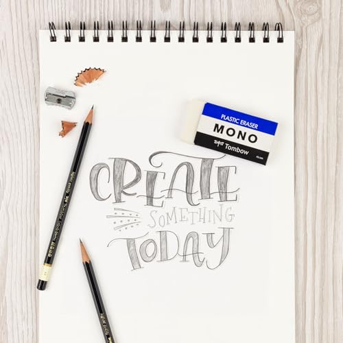 Image of Tombow 57332 Mono Eraser, White, Jumbo, 1 Pack. Cleanly Removes Marks