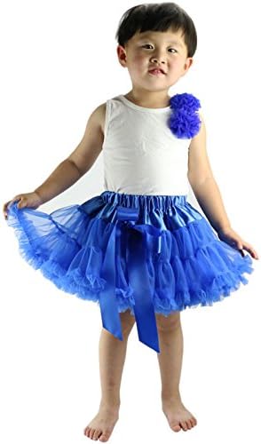 Wennikids Little Girl's Dance Chiffon Pettiskirts Tutu Assorted Size and Color Medium Royal Blue