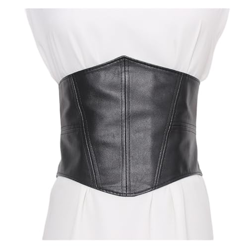 Plus Size Elastic Soft Pu Leather Corset Belt Female Waist Sweater Belts Stretch Dress Wide Big Waistband