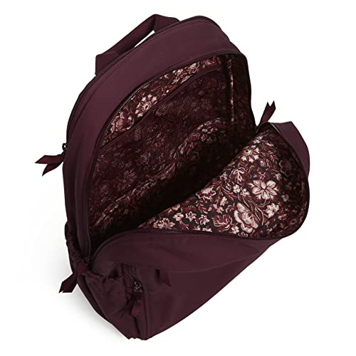 Image of Vera Bradley Women's Campus Backpack, Cotton, Mulled Wine, One Size