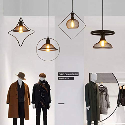 Candelabros de techo E27 industriales ajustables para tienda de ropa 6
