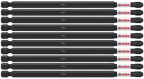 Image of BOSCH ITPH36B 10-Pack 6 In. Phillips #3 Impact Tough Screwdriving Power Bits