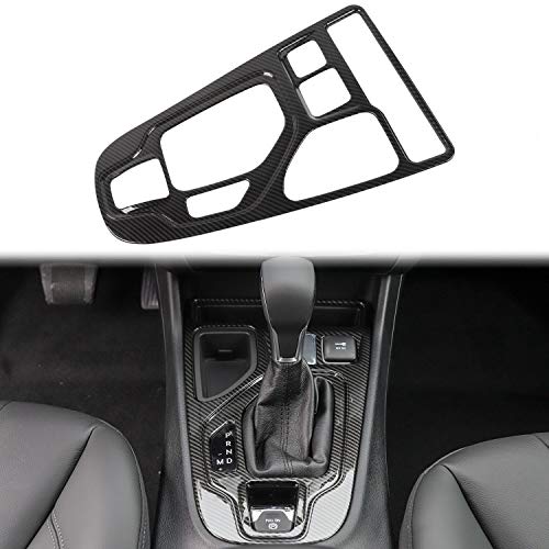 JeCar Carbon Fiber Interior Gear Shift Panel Cover Trim Fit for Jeep Cherokee 2019 2020 2021 2022 Interior Accessories