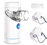 Inhalator Vernebler, Inhalationsgerät Elektrisch Inhalator Vernebler für Atemwegserkrankungen Wirksam Tragbar Inhaliergerät für Kinder und Erwachsene Nebulizer Inhalator Set mit Mundstück