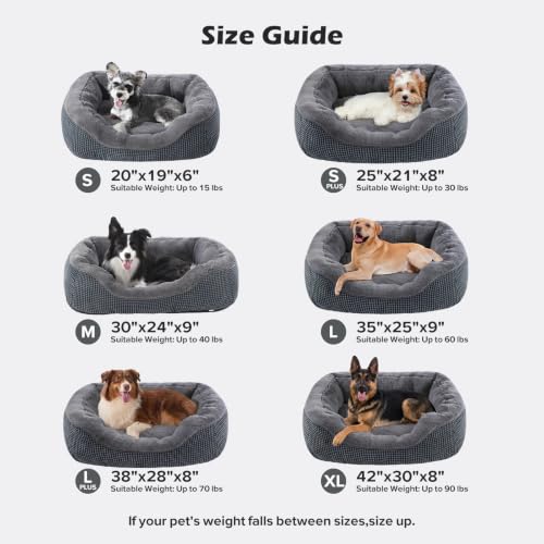 Image of Large Dog Beds Large Sized Dog, Washable Orthopedic Warming Soft Sleeping Durable with Anti-Slip Bottom