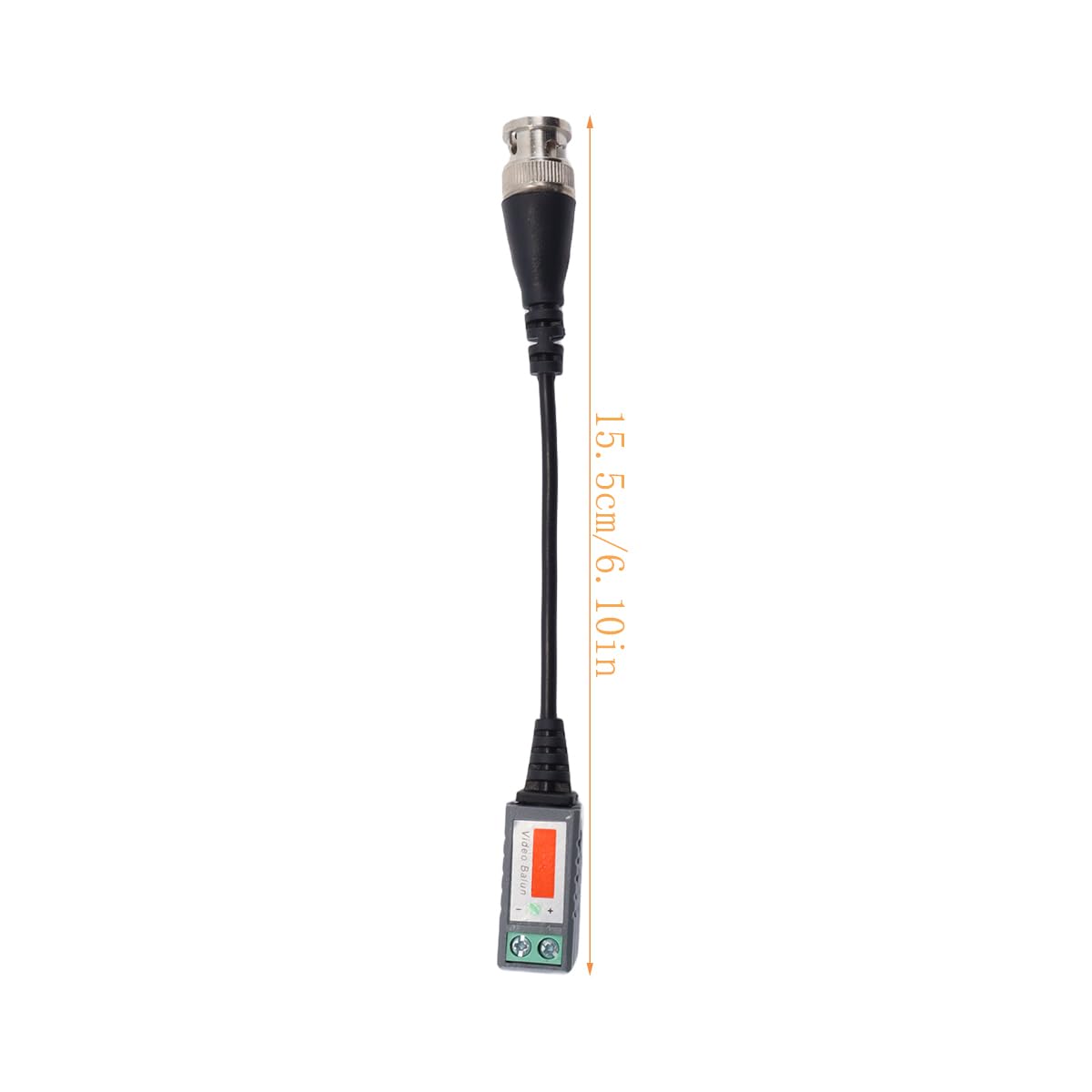 Ludom 4 pares de conectores de video balun, cable transceptor de video balun para cámaras HD-CVI/TVI y AHD