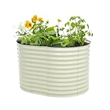 【育てる楽しさが広がる大容量設計】広々としたレイズドベッドは、トマトやレタス、イチゴなど多様な作物の栽培に対応。深さのある設計で根の張りやすい野菜にもぴったり。ガーデニング初心者から上級者まで満足のいく使い心地です。 【通気性・排水性に優れた底部オープン構造】水はけが良く、通気性も抜群なオープンボトム設計。根腐れを防ぎ、植物が健やかに育ちやすい環境を実現。軽石やバークチップを加えることで、土の量も節約できます。 【丈夫で長持ち！耐久性に優れた素材】高耐久なメタル製ガーデンボックスは、粉体塗装仕上...