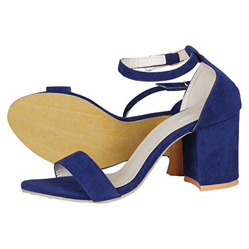 Image of Misto Women's and Girl's Formal Casual Suede Leather Block Heel Sandal