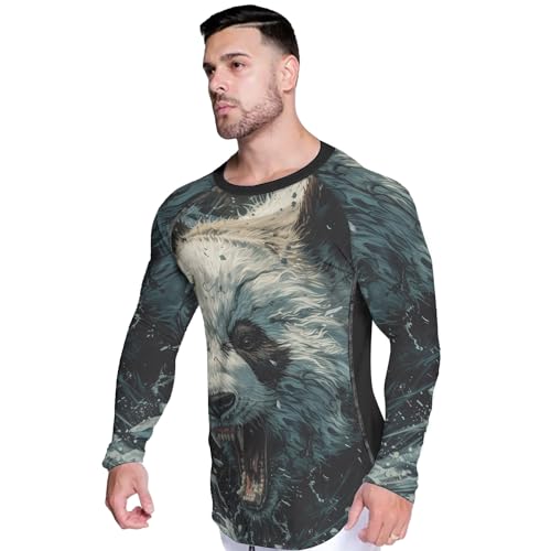 Rash Guard for Men BJJ, Soft Compression Shirt Workout, Rash Guard Jiu Jitsu Long Sleeve Birthday Gifts for Men4