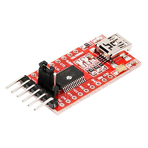 HiLetgo FT232RL FTDI Mini USB to TTL Serial Converter Adapter Module 3.3V 5.5V FT232R Breakout FT232RL USB to Serial Mini USB to TTL Adapter Board for Arduino