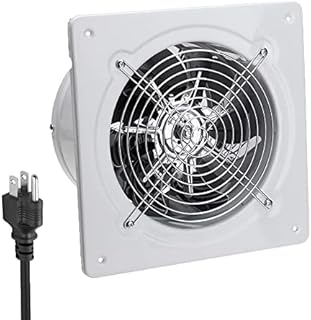 RLOZUI 8 inch Exhaust Fan, 735CFM Wall Mounted Vent Fans, Ventilation Fan Bathroom Garage Attic Exhaust Fan Ceiling and Wall Mount Fan for Kitchen/Bathroom, 110V 80W