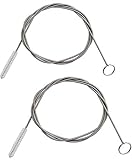 2 Pack Long Pipe Cleaner Flexible Tube Cleaning Brush Snake Drain Clog Remover Drain Brush Aquarium...