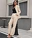 Women's Suit 2 Piece One Button Peak Lapel Fashion Blazer Pants Suit Business Casual Outfits for Women Apricot M