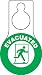 Accuform TAD612 Plastic Shaped Door Hanger Tags, Legend