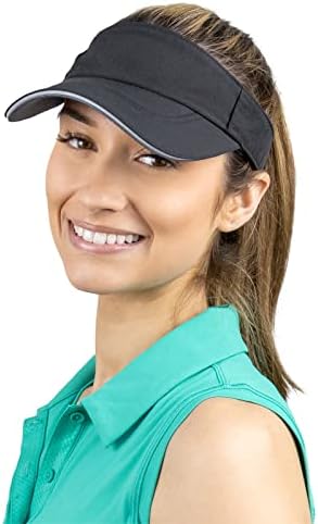 TrailHeads Womens Sun Visor Hat for Running, Golf and Tennis - Recycled