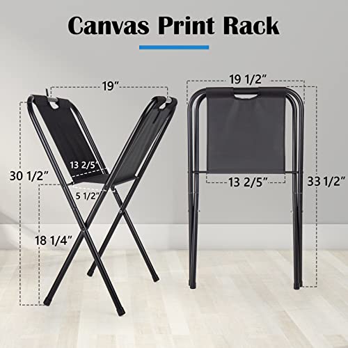Image of Falling in Art Small Canvas Print Rack - Portable Folding Art Display Rack for Posters, Artwork, Prints, Canvas Storage
