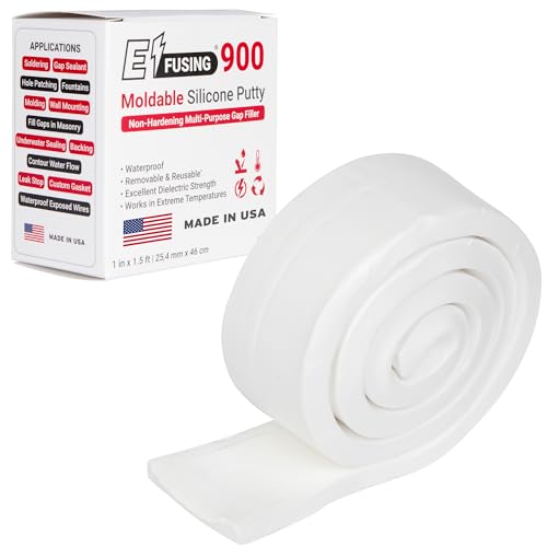 Image of 900 Moldable Silicone Putty - White Rectangular Shape