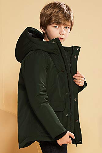 SOLOCOTE Boys Coats Kids Winter Jacket Warm Thick Heavyweight Tough Long Windproof Outwear with Hood3