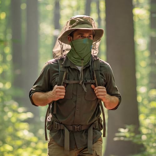 Image of Geyoga 2 /4 Pack Cooling Neck Gaiter Summer Breathable Balaclava Face Mask with Mesh Holes UV Protection Sun Scarf Men Women