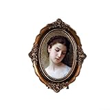 Finition antique intemporelle : peint à la main dans une finition dorée antique exquise, ce cadre photo ovale ajoute une touche de charme vintage à n'importe quelle photo ou œuvre d'art affichée.