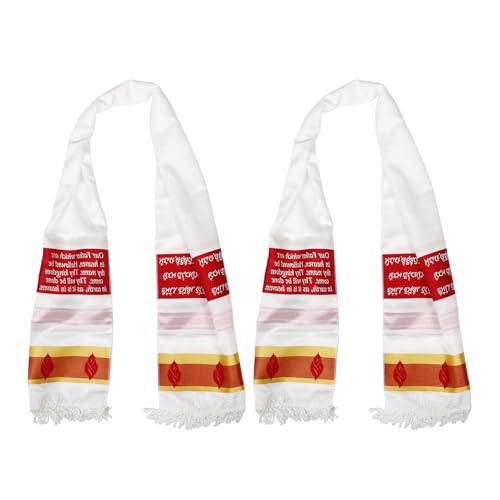 Tallit châle de prière juif rouge en tissu doux avec franges pour fêtes et cérémonies religieuses