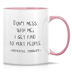 White Mug with Pink Handle and Inner