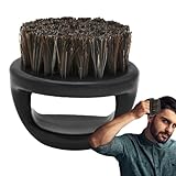 Artesanía reforzada: nuestro cepillo para barba con cerdas de jabalí está fabricado con una forma simple y un mango duradero que mantiene las cerdas firmemente en su lugar en el mango. No es fácil caer y adecuado para estilos de barbas.