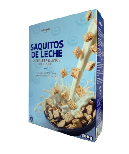 Gourmet Cereales Chocolateados Rellenos con Leche, 500g